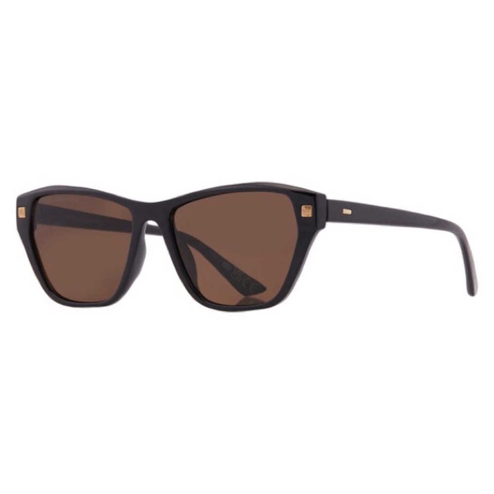 French Connection Black Women's Sunglasses with Brown Lenses